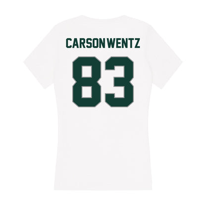 Michigan State - NCAA Football : Jack Carson-wentz - Women's V-Neck T-Shirt-1