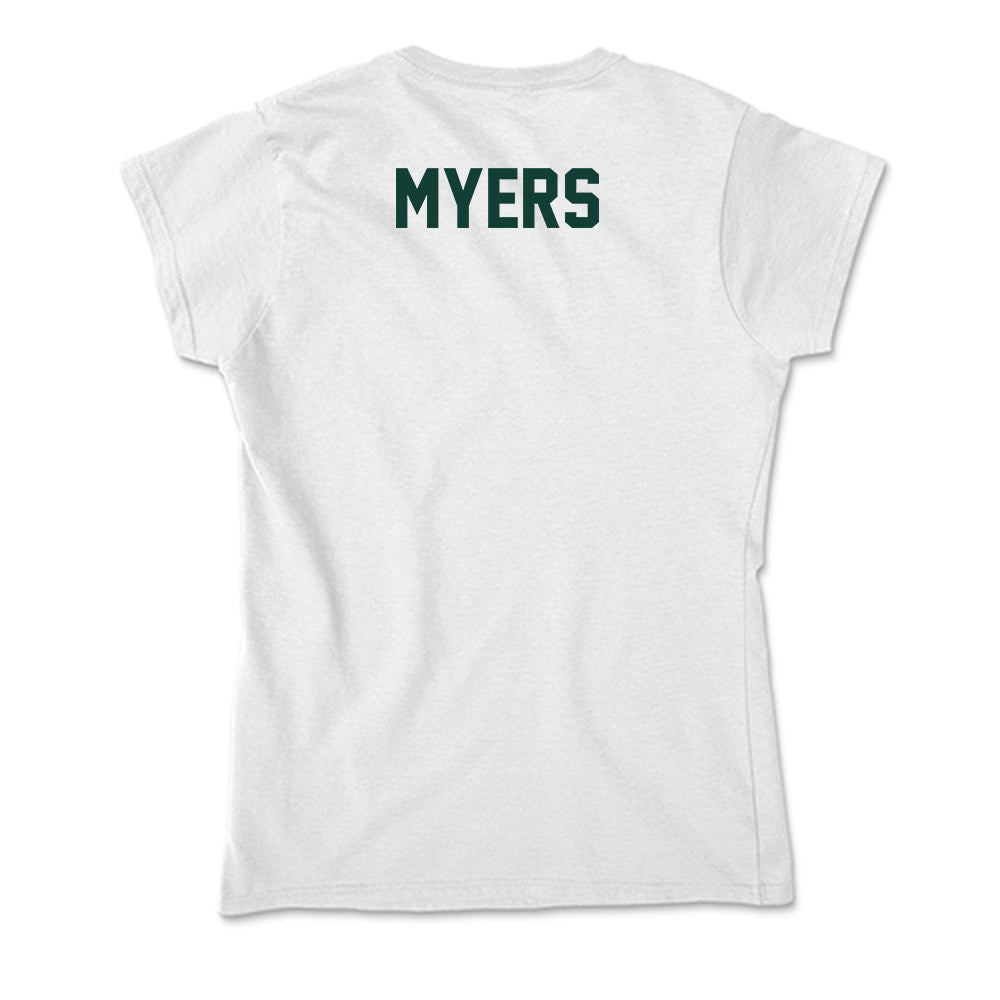 Michigan State - NCAA Wrestling : Duke Myers - Soft Style Women’s T-Shirt-1