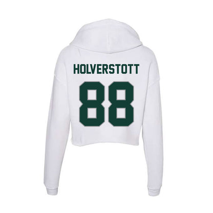 Michigan State - NCAA Softball : Sophie Holverstott - Women's Crop Fleece Hoodie-1