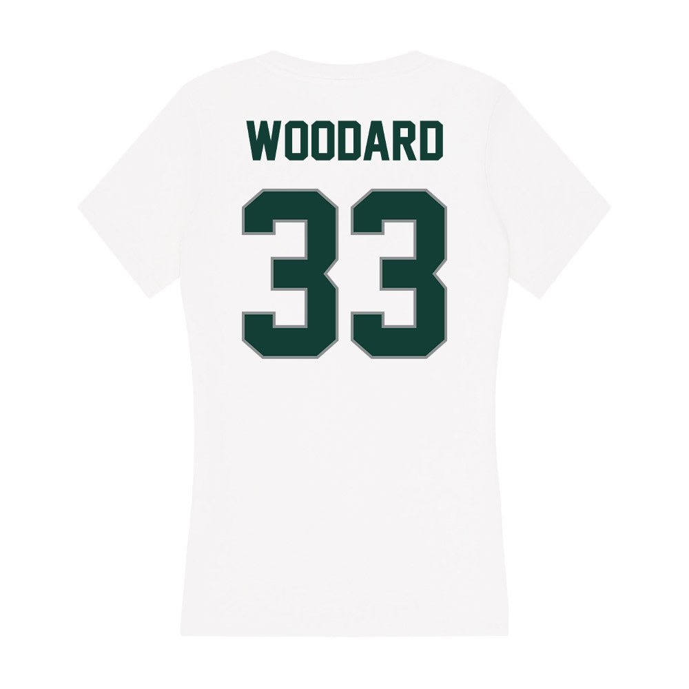 Michigan State - NCAA Women's Basketball : Juliann Woodard - Women's V-Neck T-Shirt-1