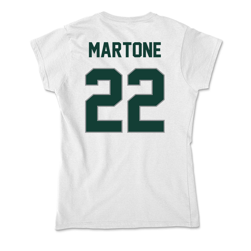 Michigan State - NCAA Men's Ice Hockey : Porter Martone - Soft Style Women’s T-Shirt-1