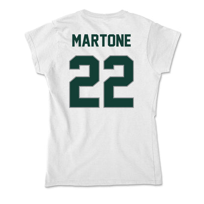 Michigan State - NCAA Men's Ice Hockey : Porter Martone - Soft Style Women’s T-Shirt-1