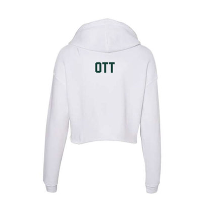 Michigan State - NCAA Women's Rowing : Madison Ott - Women's Crop Fleece Hoodie-1