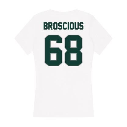 Michigan State - NCAA Football : Gavin Broscious - Women's V-Neck T-Shirt-1