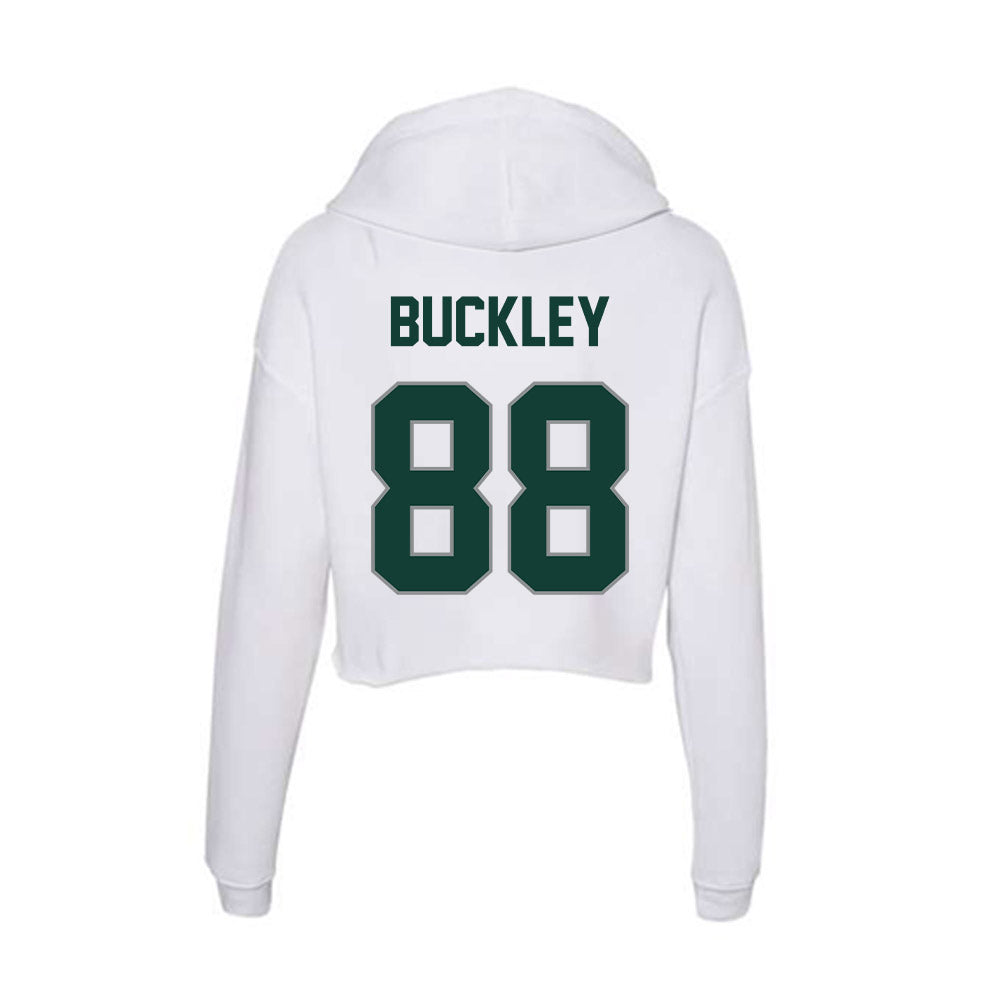 Michigan State - NCAA Football : Ruquan Buckley - Women's Crop Fleece Hoodie-1