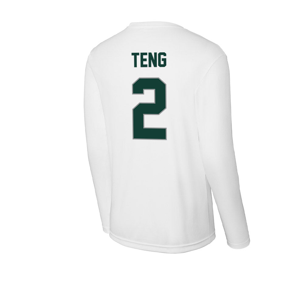 Michigan State - NCAA Men's Basketball : Kur Teng - Activewear Long Sleeve T-Shirt-1