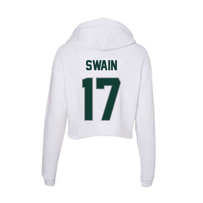 Michigan State - NCAA Women's Volleyball : Jayhlin Swain - Women's Crop Fleece Hoodie-1