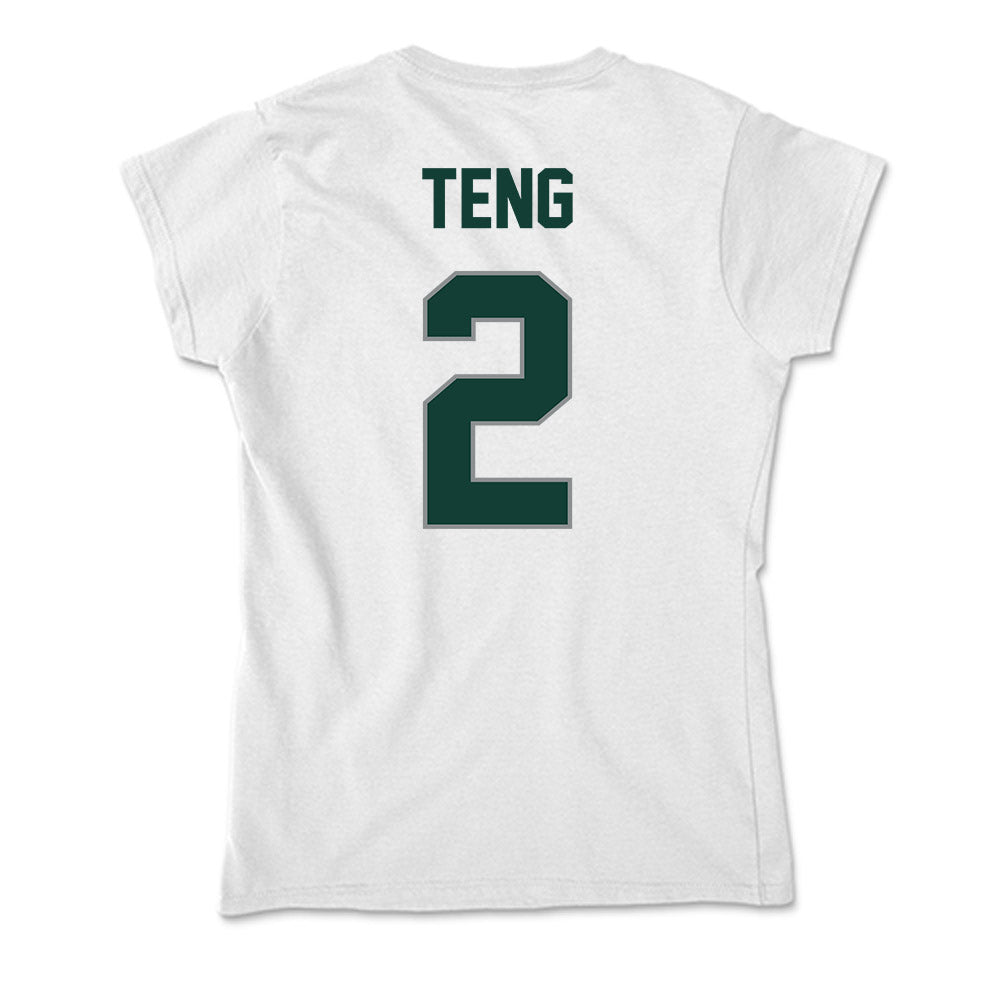 Michigan State - NCAA Men's Basketball : Kur Teng - Soft Style Women’s T-Shirt-1