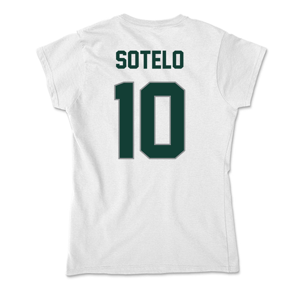 Michigan State - NCAA Women's Basketball : Ines Sotelo - Soft Style Women’s T-Shirt-1