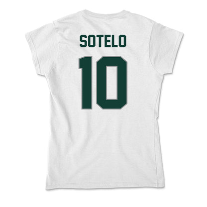 Michigan State - NCAA Women's Basketball : Ines Sotelo - Soft Style Women’s T-Shirt-1