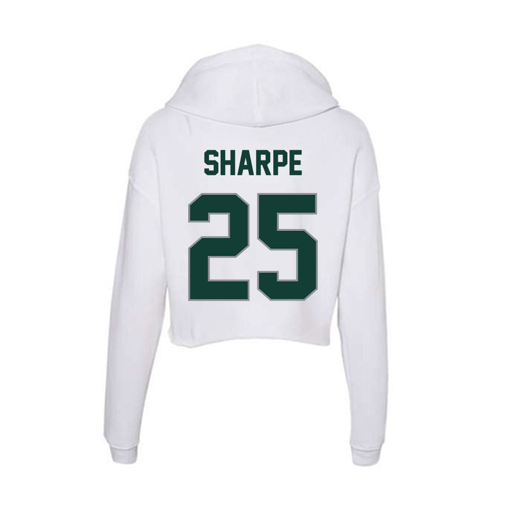 Michigan State - NCAA Baseball : Reggie Sharpe - Women's Crop Fleece Hoodie-1