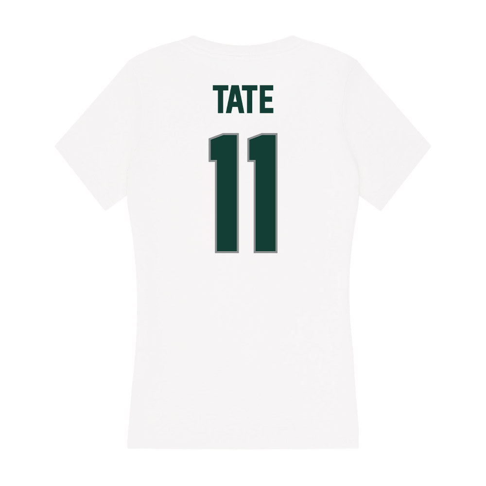 Michigan State - NCAA Women's Basketball : Jocelyn Tate - Women's V-Neck T-Shirt-1