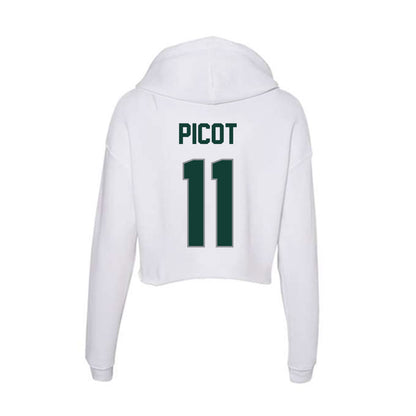 Michigan State - NCAA Baseball : Parker Picot - Women's Crop Fleece Hoodie-1