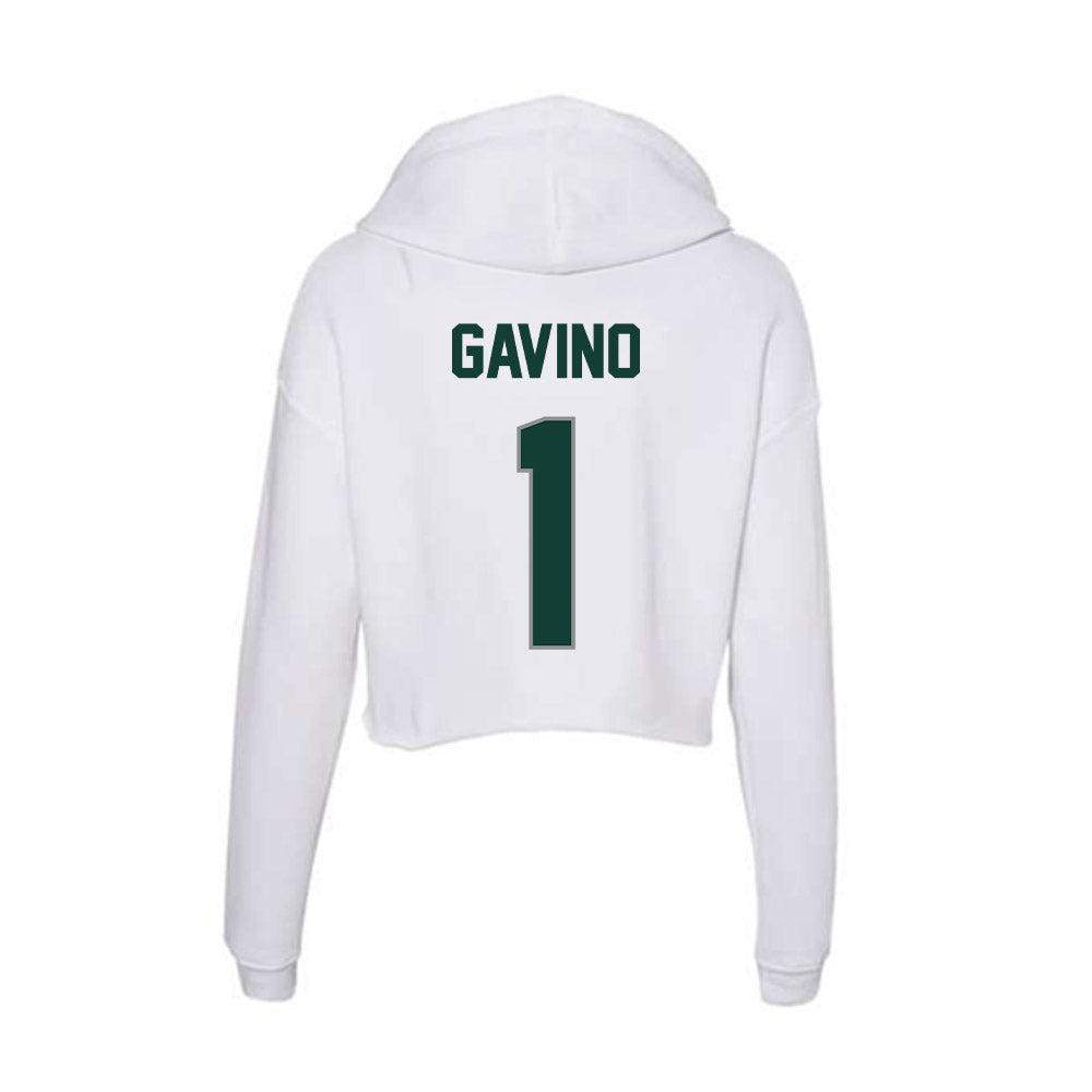 Michigan State - NCAA Women's Field Hockey : Lyra Gavino - Women's Crop Fleece Hoodie-1