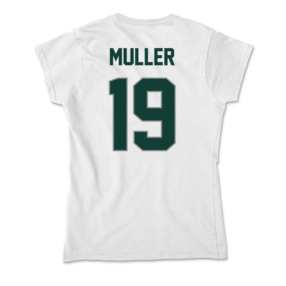 Michigan State - NCAA Men's Ice Hockey : Nicolas Muller - Soft Style Women’s T-Shirt-1