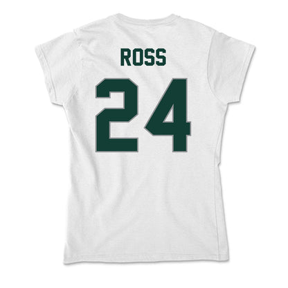 Michigan State - NCAA Women's Basketball : Lauren Ross - Soft Style Women’s T-Shirt-1