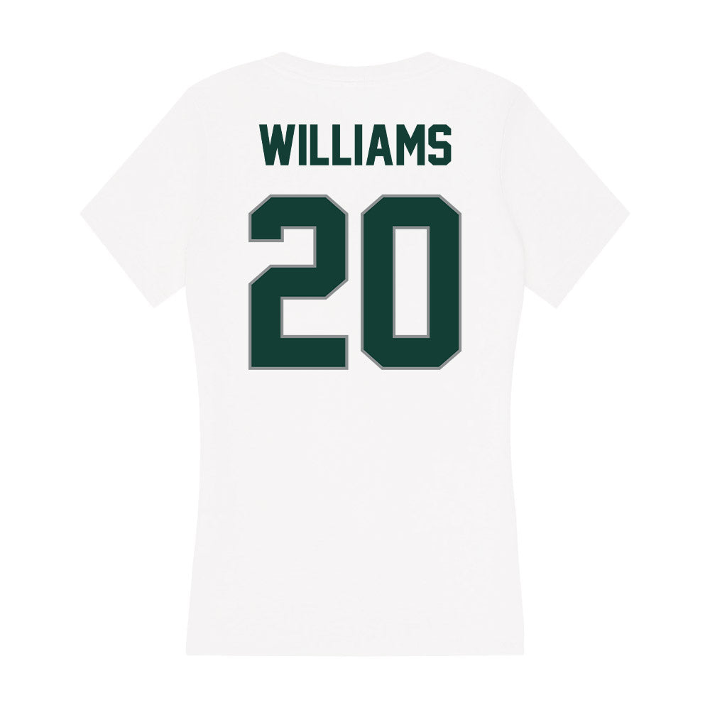 Michigan State - NCAA Football : Keshawn Williams - Women's V-Neck T-Shirt-1