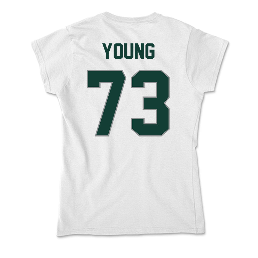 Michigan State - NCAA Football : Rustin Young - Soft Style Women’s T-Shirt-1