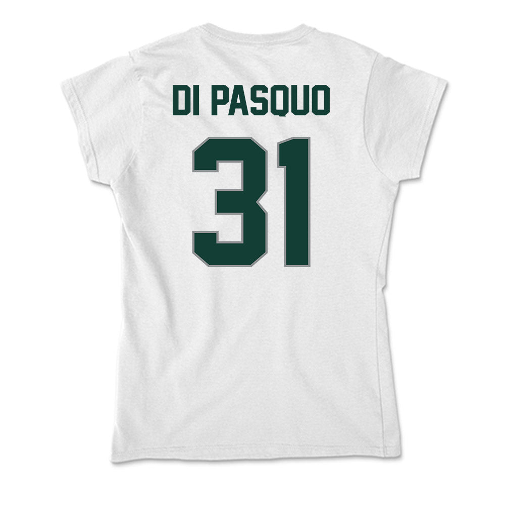 Michigan State - NCAA Men's Ice Hockey : Luca Di Pasquo - Soft Style Women’s T-Shirt-1