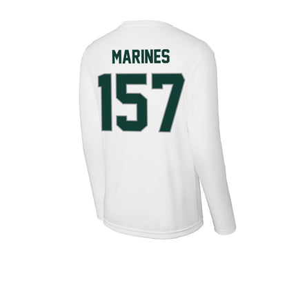 Michigan State - NCAA Wrestling : Darius Marines - Activewear Long Sleeve T-Shirt-1