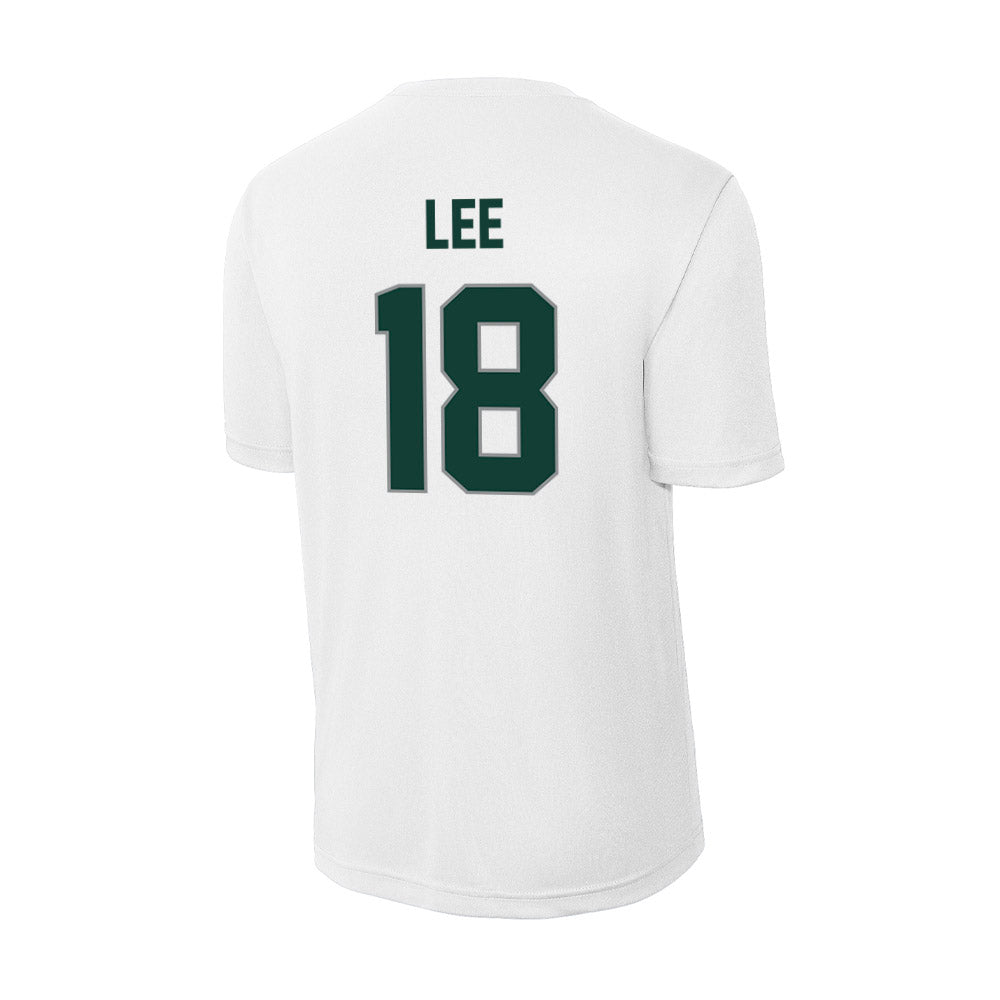Michigan State - NCAA Men's Ice Hockey : Ryker Lee - Activewear T-Shirt-1