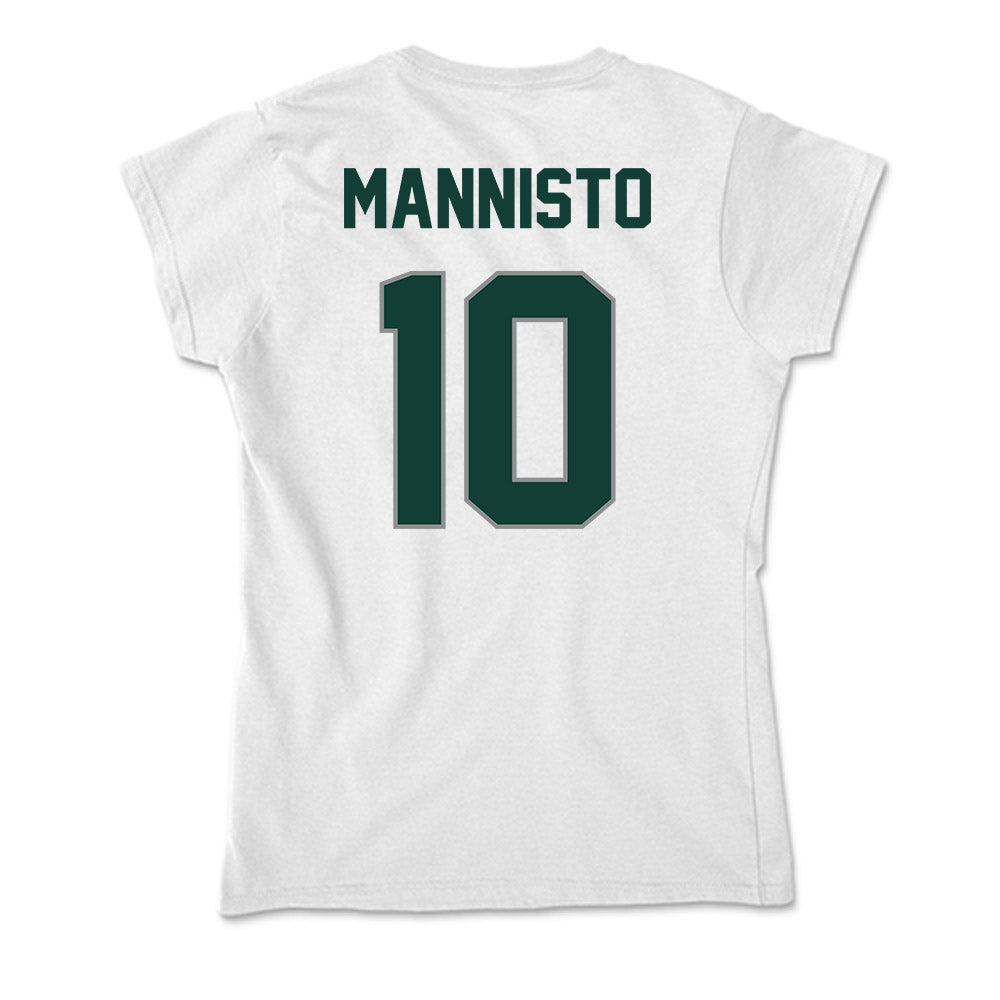 Michigan State - NCAA Men's Ice Hockey : Tommi Mannisto - Soft Style Women’s T-Shirt-1