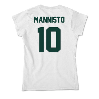 Michigan State - NCAA Men's Ice Hockey : Tommi Mannisto - Soft Style Women’s T-Shirt-1