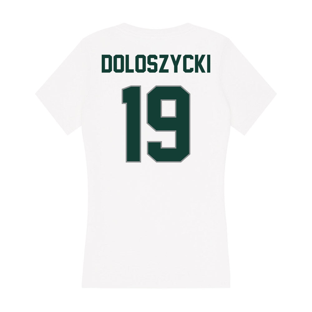 Michigan State - NCAA Softball : Sydney Doloszycki - Women's V-Neck T-Shirt-1