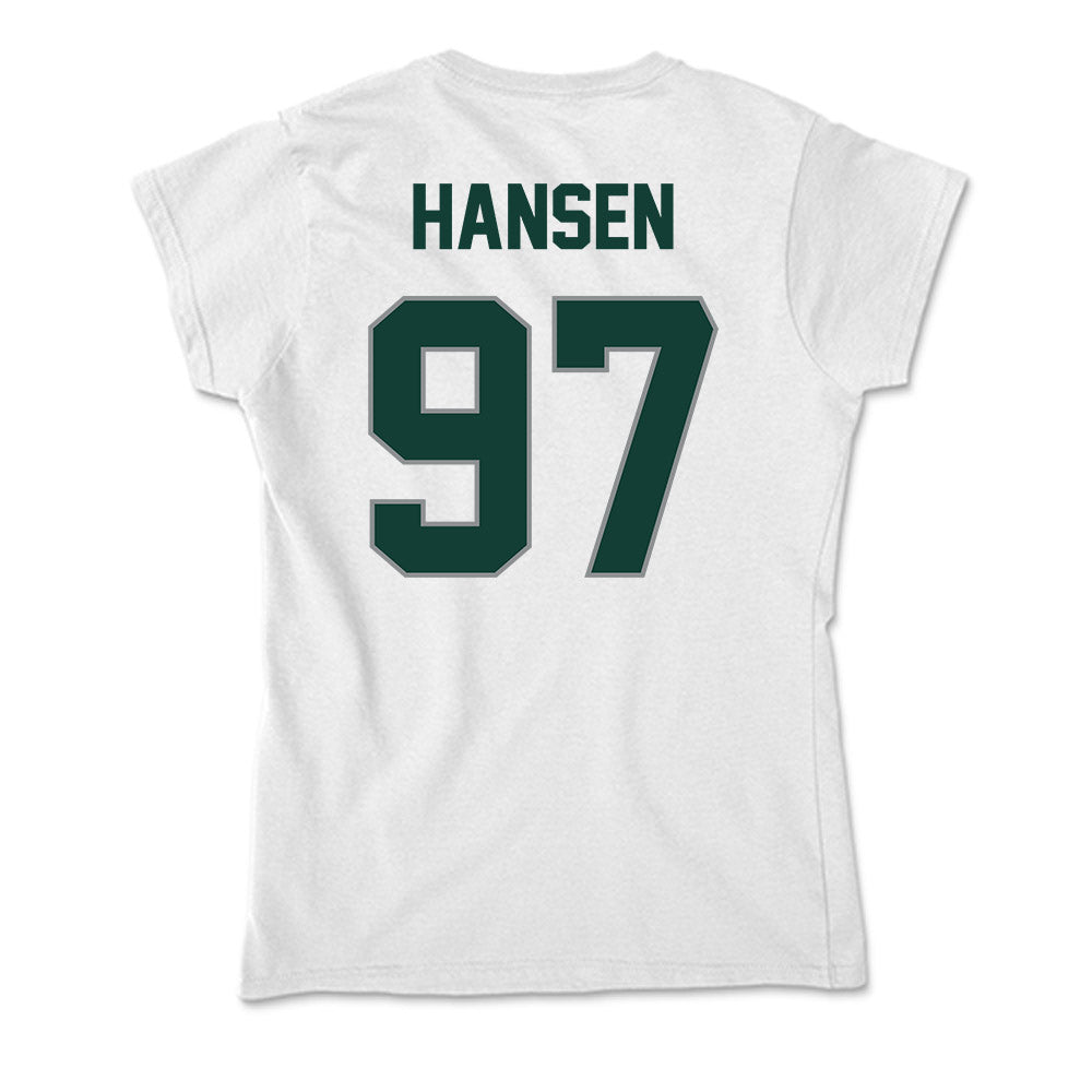 Michigan State - NCAA Football : Maverick Hansen - Soft Style Women’s T-Shirt-1