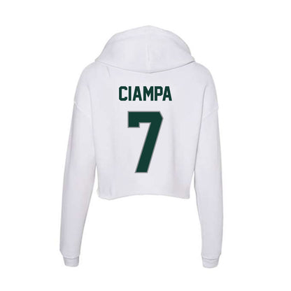 Michigan State - NCAA Women's Soccer : Aubree Ciampa - Women's Crop Fleece Hoodie-1
