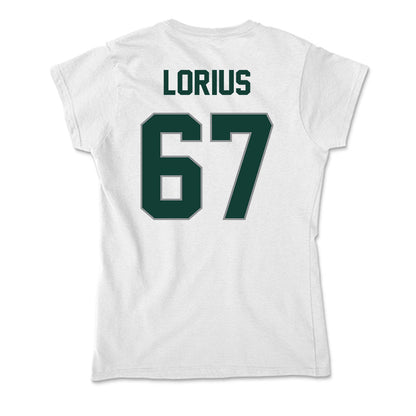 Michigan State - NCAA Football : Hayden Lorius - Soft Style Women’s T-Shirt-1