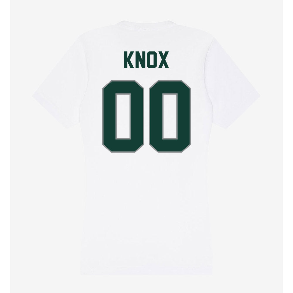 Michigan State - NCAA Men's Soccer : JEB Knox - Women's V-Neck T-Shirt-1