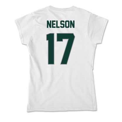 Michigan State - NCAA Men's Ice Hockey : Kaden Nelson - Soft Style Women’s T-Shirt-1