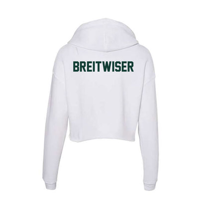 Michigan State - NCAA Women's Track & Field : Savannah Breitwiser - Women's Crop Fleece Hoodie-1