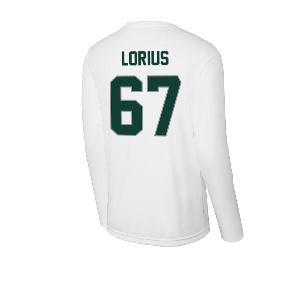 Michigan State - NCAA Football : Hayden Lorius - Activewear Long Sleeve T-Shirt-1
