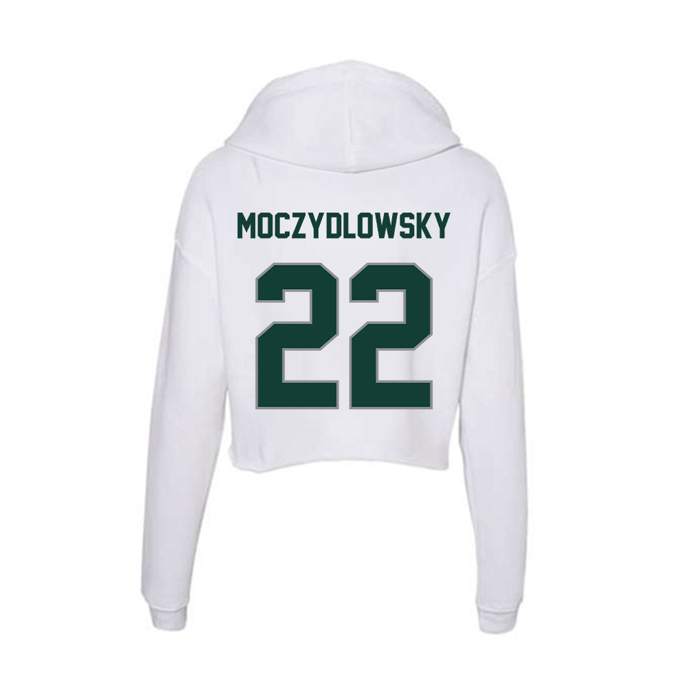 Michigan State - NCAA Baseball : Gavin Moczydlowsky - Women's Crop Fleece Hoodie-1