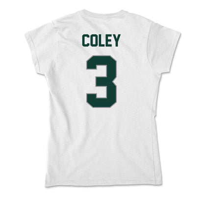 Michigan State - NCAA Football : Caleb Coley - Soft Style Women’s T-Shirt-1