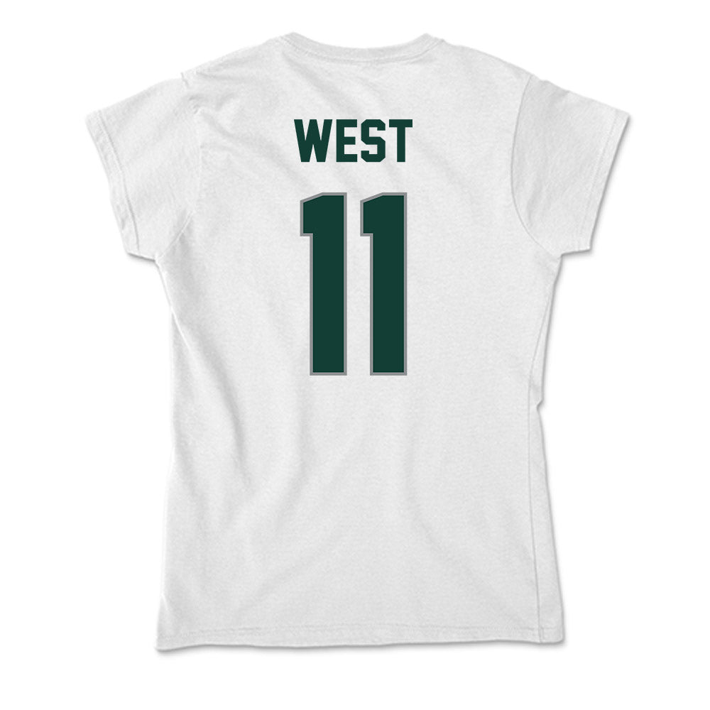 Michigan State - NCAA Men's Ice Hockey : Owen West - Soft Style Women’s T-Shirt-1