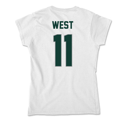 Michigan State - NCAA Men's Ice Hockey : Owen West - Soft Style Women’s T-Shirt-1