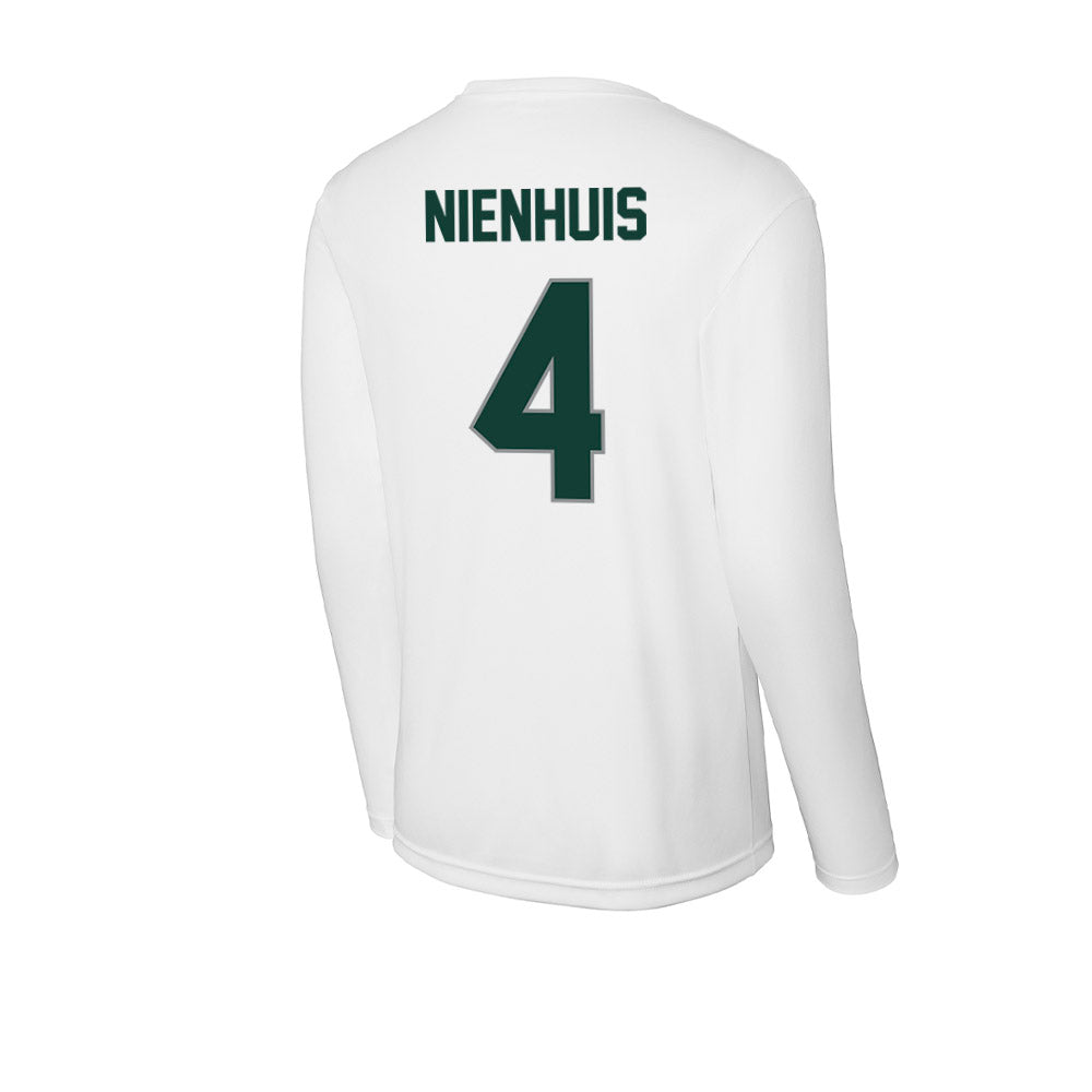 Michigan State - NCAA Men's Ice Hockey : Nash Nienhuis - Activewear Long Sleeve T-Shirt-1