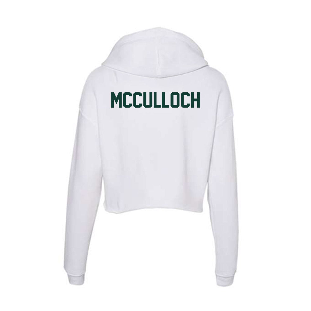 Michigan State - NCAA Men's Golf : Ashton McCulloch - Women's Crop Fleece Hoodie-1