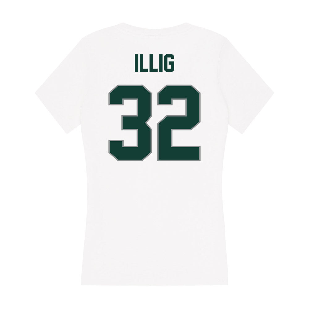 Michigan State - NCAA Women's Soccer : Maggie Illig - Women's V-Neck T-Shirt-1