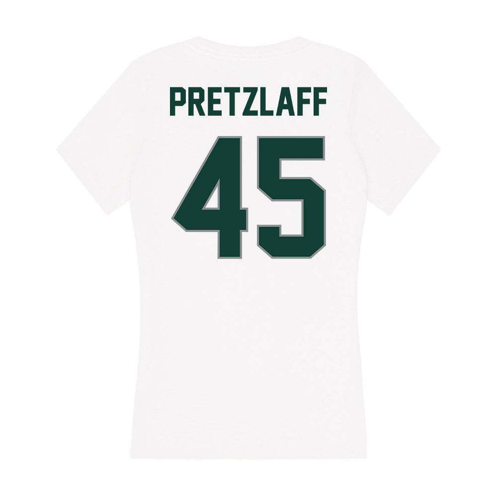 Michigan State - NCAA Football : Brady Pretzlaff - Women's V-Neck T-Shirt-1