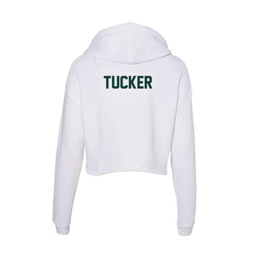 Michigan State - NCAA Women's Gymnastics : Makayla Tucker - Women's Crop Fleece Hoodie-1