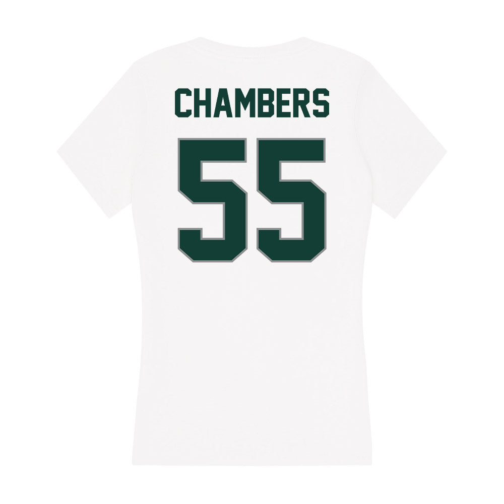 Michigan State - NCAA Baseball : Brady Chambers - Women's V-Neck T-Shirt-1