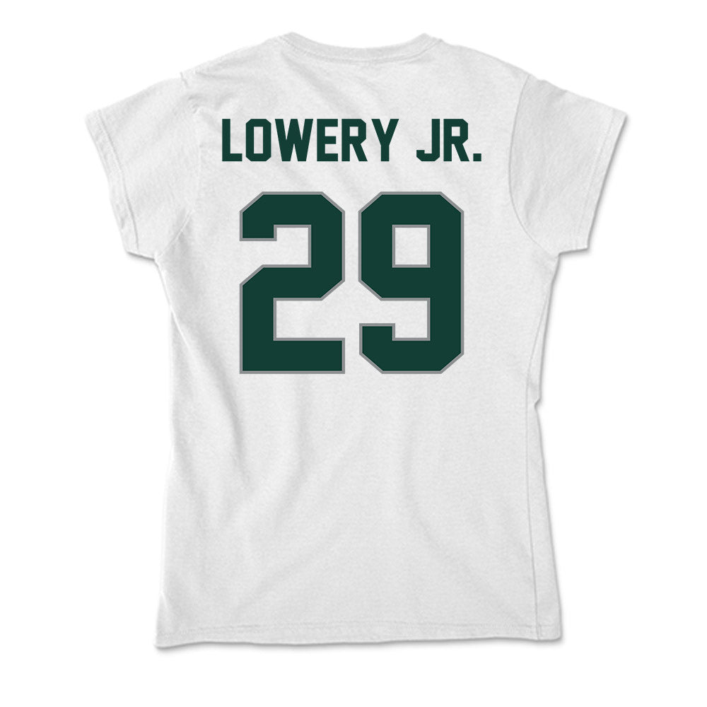 Michigan State - NCAA Football : Marqui Lowery Jr. - Soft Style Women’s T-Shirt-1