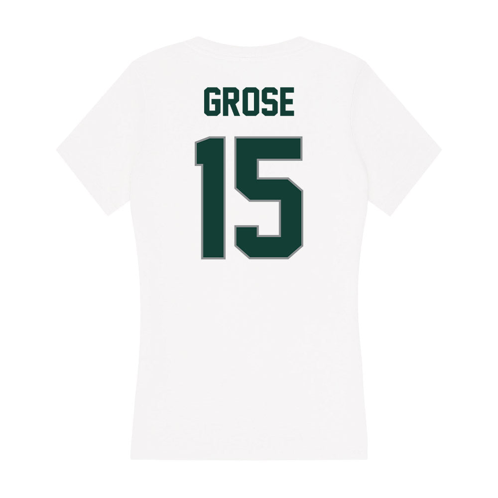 Michigan State - NCAA Football : Angelo Grose - Women's V-Neck T-Shirt-1