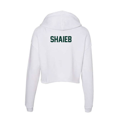 Michigan State - NCAA Men's Track & Field : Henry Shaieb - Women's Crop Fleece Hoodie-1