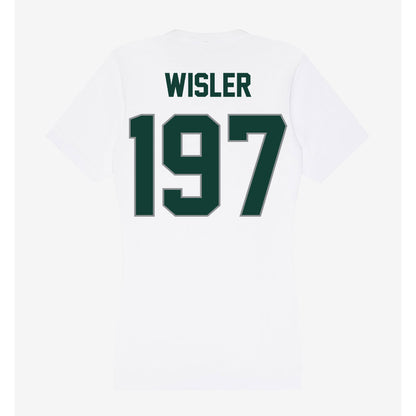 Michigan State - NCAA Wrestling : Kael Wisler - Women's V-Neck T-Shirt-1