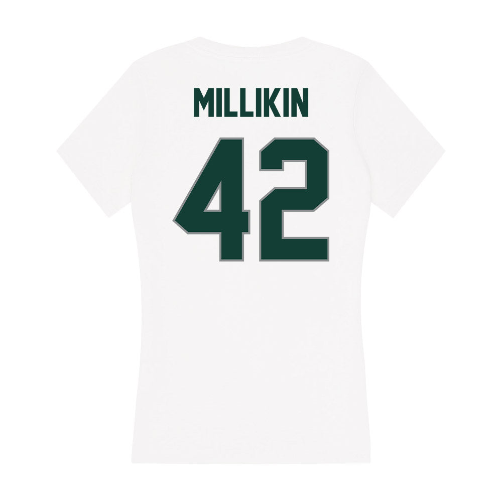 Michigan State - NCAA Football : David Millikin - Women's V-Neck T-Shirt-1